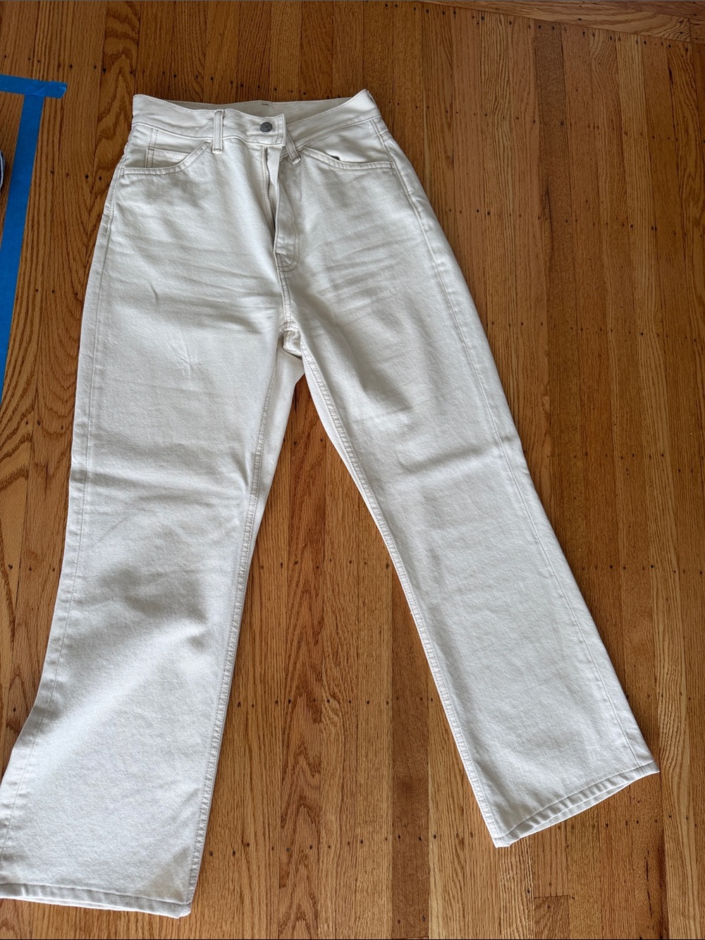 Acne studios Women's White Straight-Leg Jeans size 28
